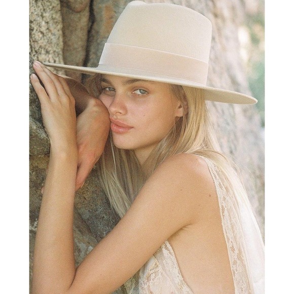 Lack of Color Ivory Rancher Hat Wide Brim Wool Fedora, Size S - Picture 1 of 9